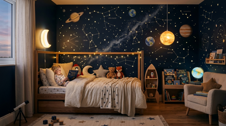 Quarto Infantil com Murais de Constelações